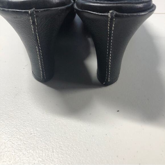 Cole Haan black Leather clogs 7 - Picture 5 of 9